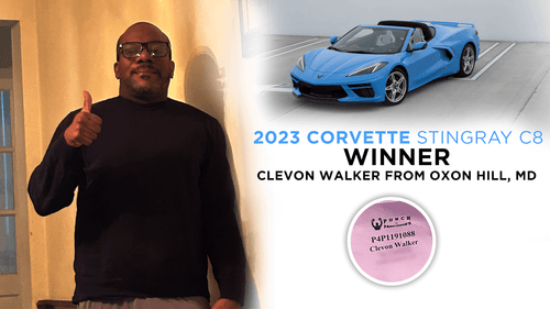 Prize won by Clevon Walker