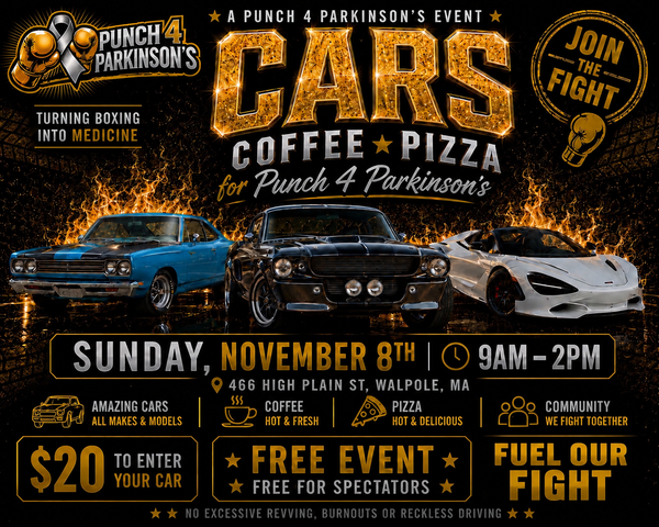 Cars, Coffee & Pizza for Punch 4 Parkinson’s