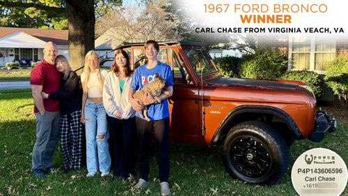 Prize won by Carl Chase