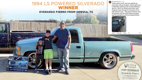 Prize won by Everardo Fierro