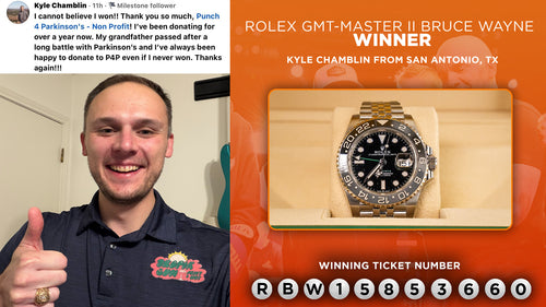 Prize won by Kyle Chamblin
