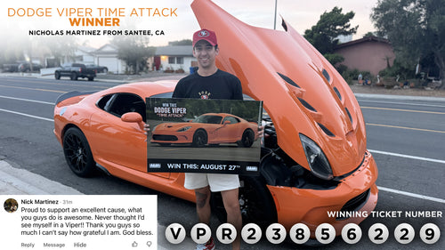 Prize won by Nicholas Martinez