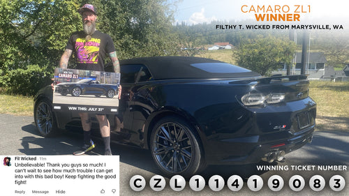 Prize won by Filthy T. Wicked