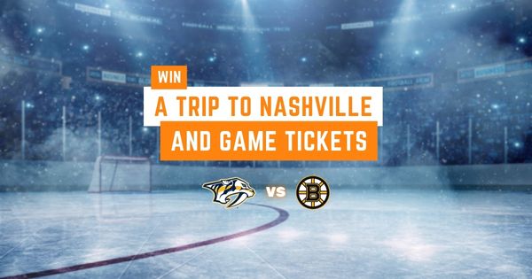 Bruins Tickets Giveaway in Nashville
